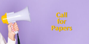 Bild mit Megaphone und Text "Call for Papers"