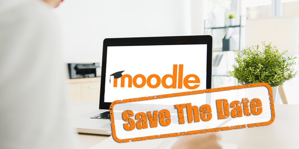 Moodle-Logo auf Laptop - Edit