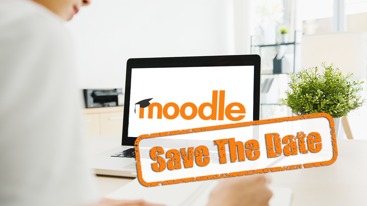 Moodle-Logo auf Laptop - Edit