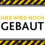 Baustellenschild