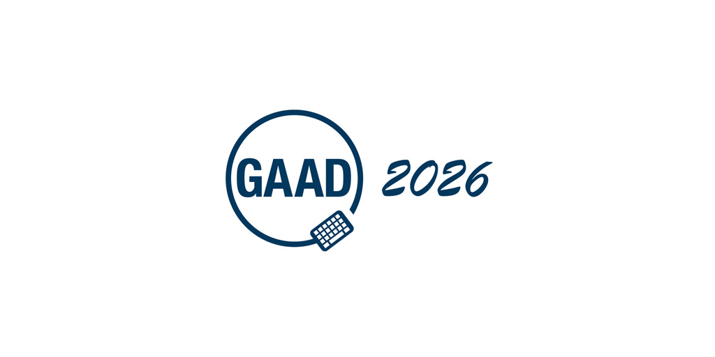 Logo zum GAAD 2026